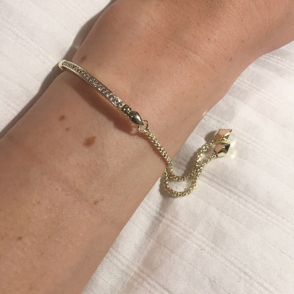 Kendra Scott Ott Adjustable Chain Bracelet In Gold